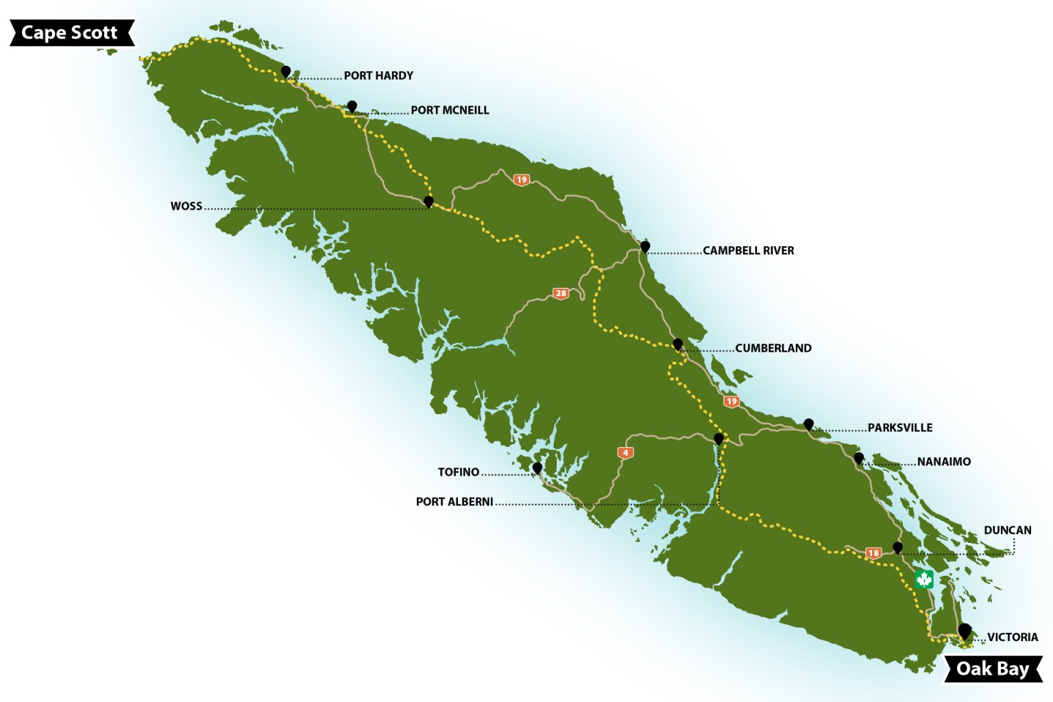 Vancouver Island Trail Map
